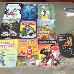 10 pc bundle of junior scholastic mystery books